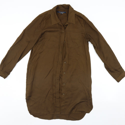 French Connection Womens Brown   Shirt Dress  Size 10