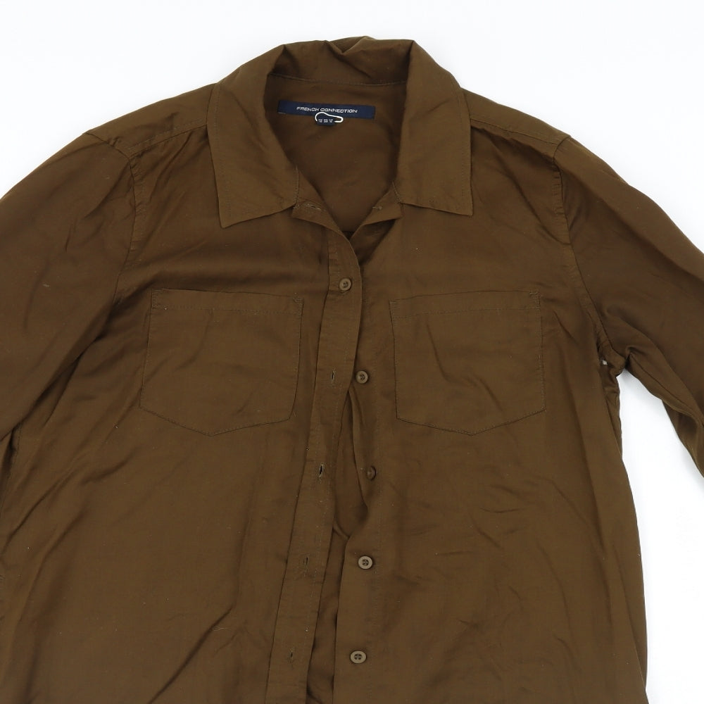 French Connection Womens Brown   Shirt Dress  Size 10
