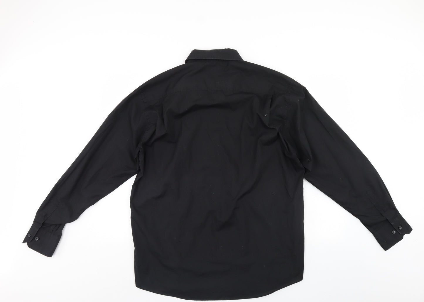 Burton Mens Black    Dress Shirt Size 17