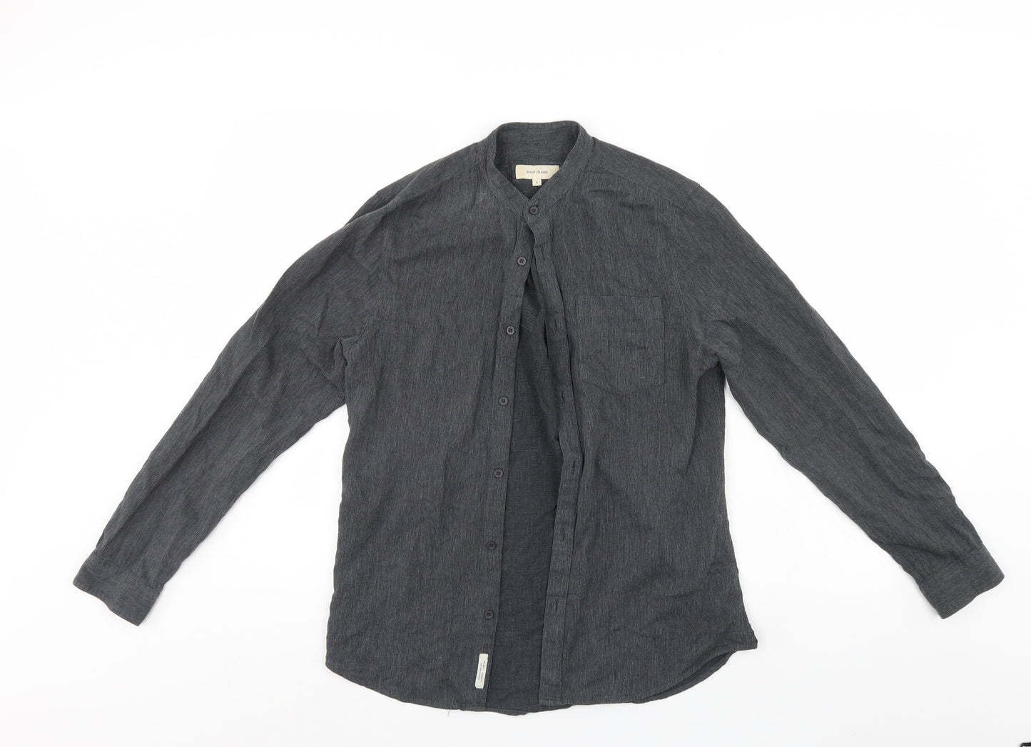 River Island Mens Grey    Button-Up Size S