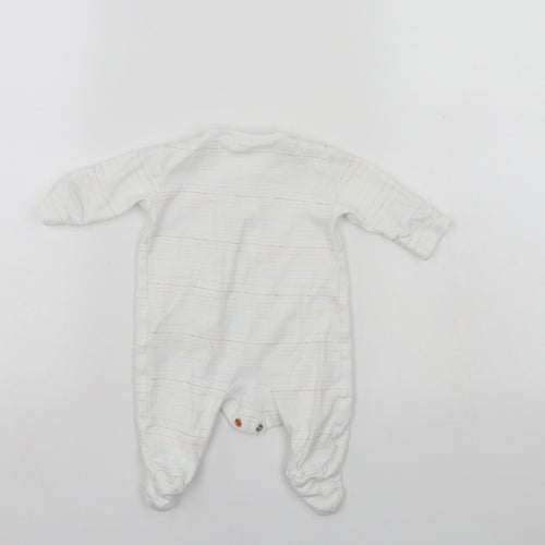 NEXT Baby White Striped  Babygrow One-Piece Size Newborn