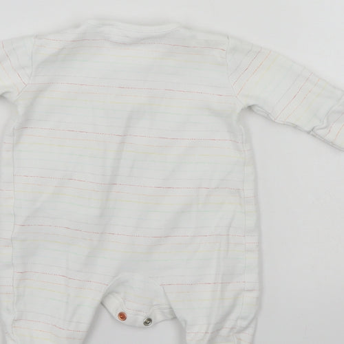 NEXT Baby White Striped  Babygrow One-Piece Size Newborn