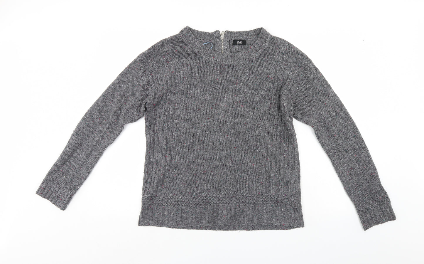 F&F Womens Grey   Pullover Jumper Size 12