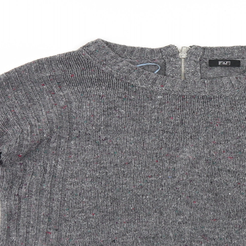F&F Womens Grey   Pullover Jumper Size 12