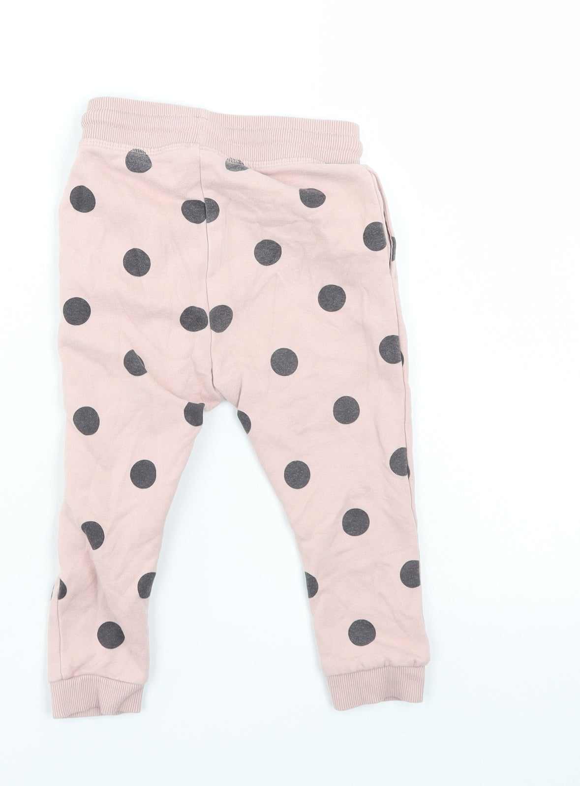George Girls Ivory Polka Dot  Sweatpants Trousers Size 2-3 Years