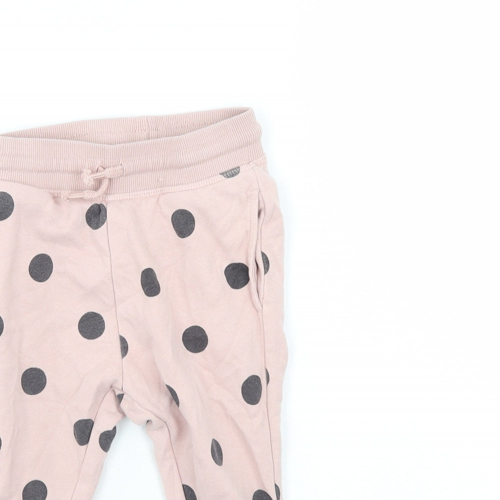 George Girls Ivory Polka Dot  Sweatpants Trousers Size 2-3 Years