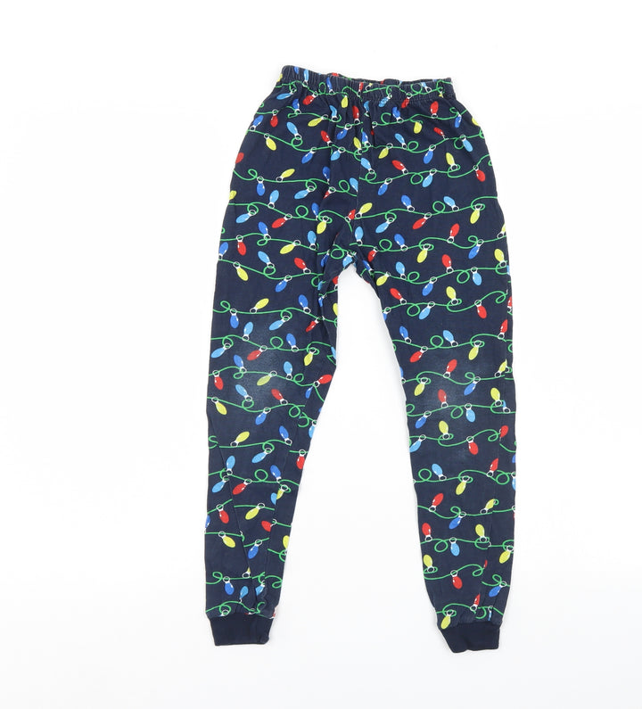 Preworn Girls Multicoloured Pyjama Pants Size 8-9 Years