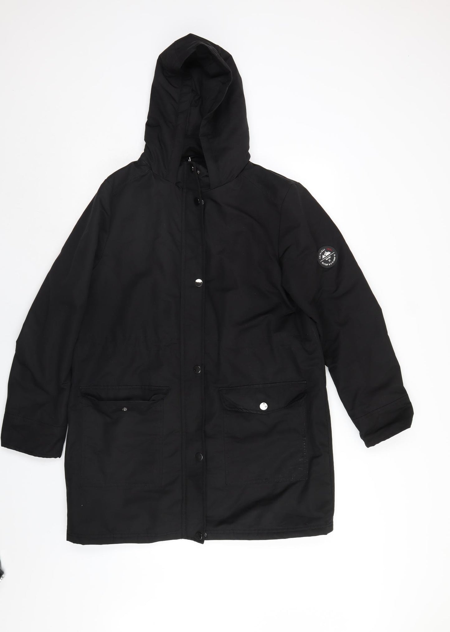 Peacocks Womens Black   Anorak Coat Size 12
