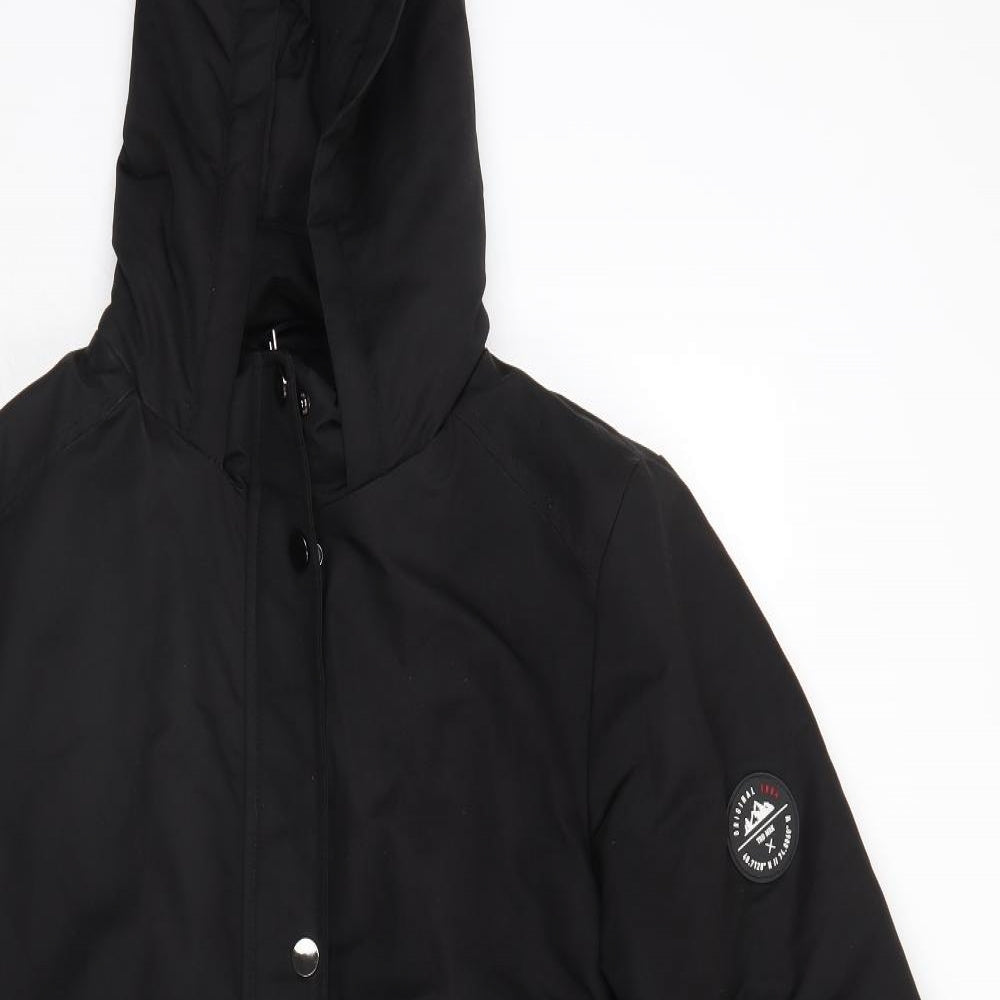 Peacocks Womens Black   Anorak Coat Size 12