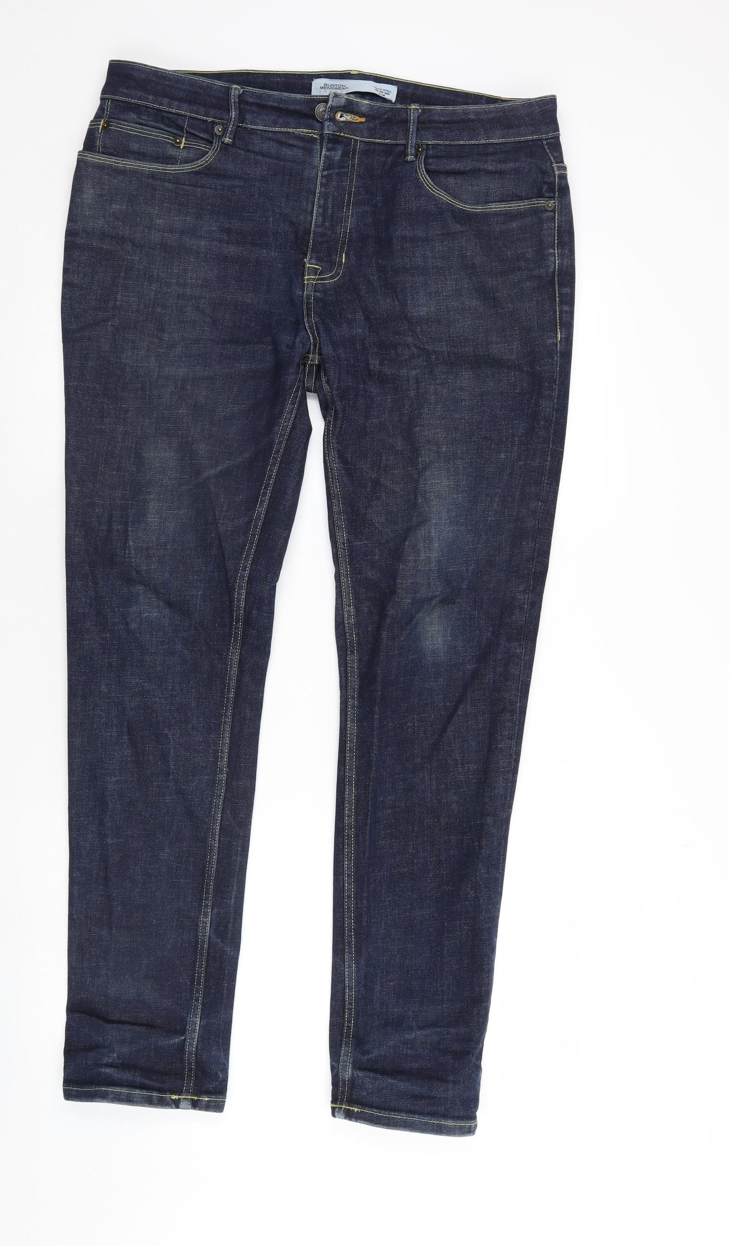 Burton Mens Blue  Denim Skinny Jeans Size 36 L31 in