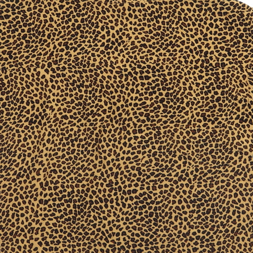 Stockholm Atelier Womens Beige Animal Print  Basic Button-Up Size 8