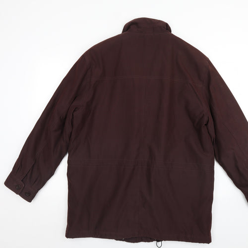 Cabano Mens Purple   Anorak Coat
