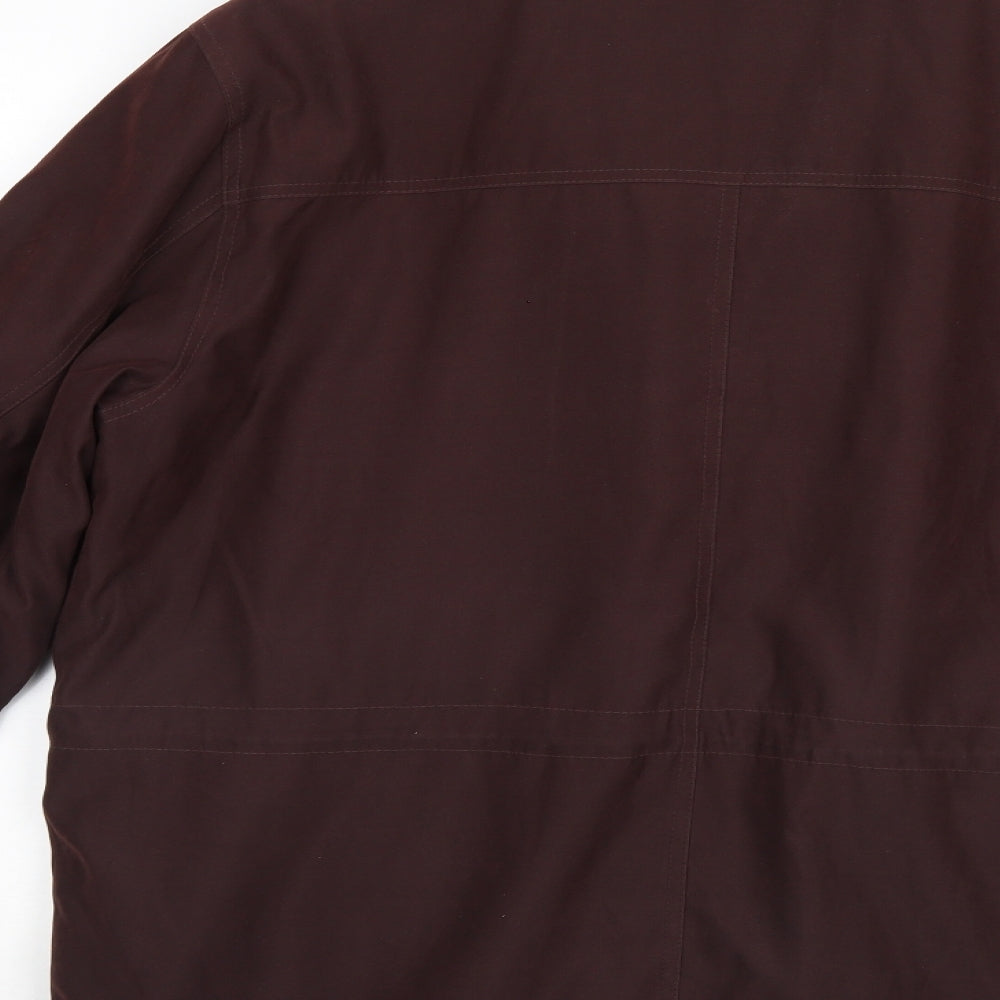 Cabano Mens Purple   Anorak Coat