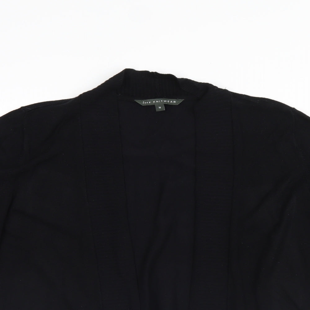 Bonmarché Womens Black   Cardigan Jumper Size 18