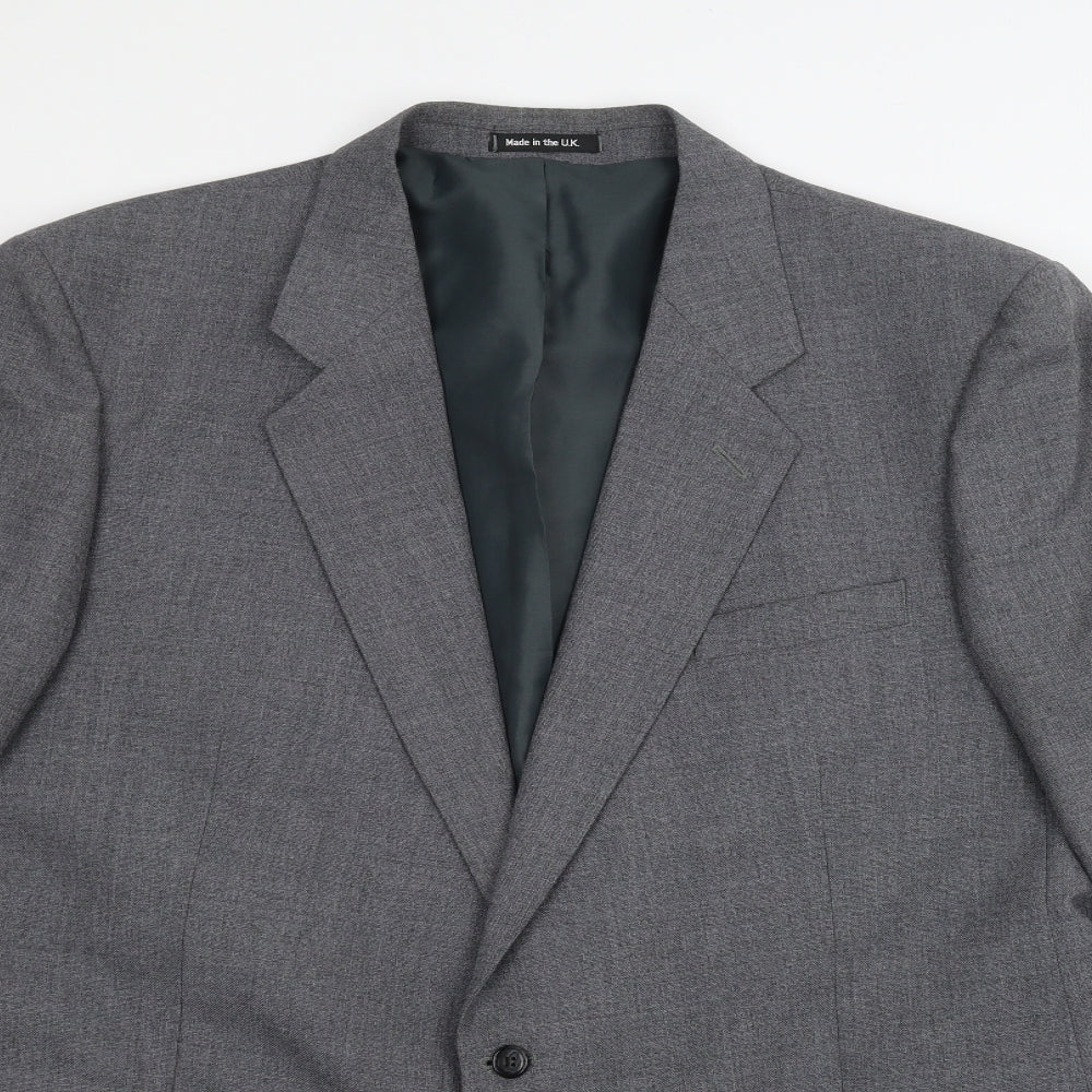 Preworn Mens Grey   Jacket Suit Jacket Size 46