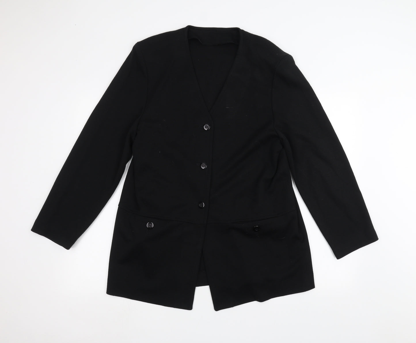 brandex Womens Black   Jacket Coatigan Size 16
