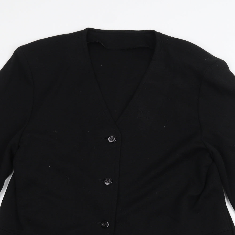 brandex Womens Black   Jacket Coatigan Size 16