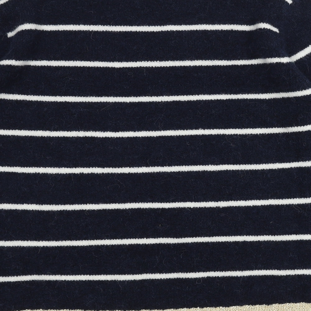 NEXT Womens Blue Striped  Pullover Jumper Size L