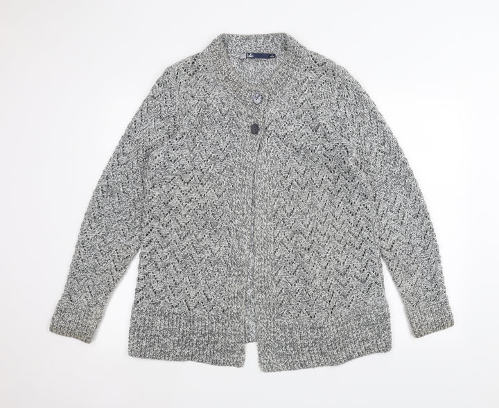ISLE Womens Grey   Jacket Coatigan Size L