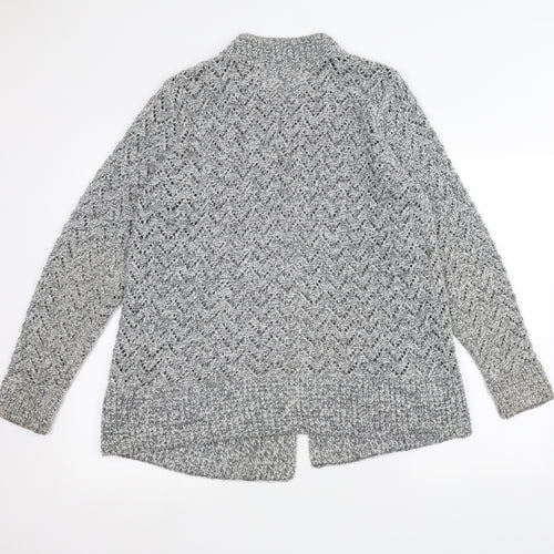 ISLE Womens Grey   Jacket Coatigan Size L