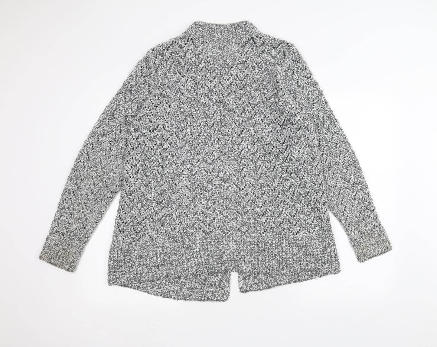 ISLE Womens Grey   Jacket Coatigan Size L