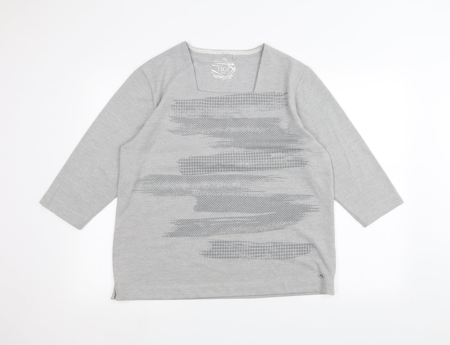 TIGI Womens Grey   Basic T-Shirt Size 18