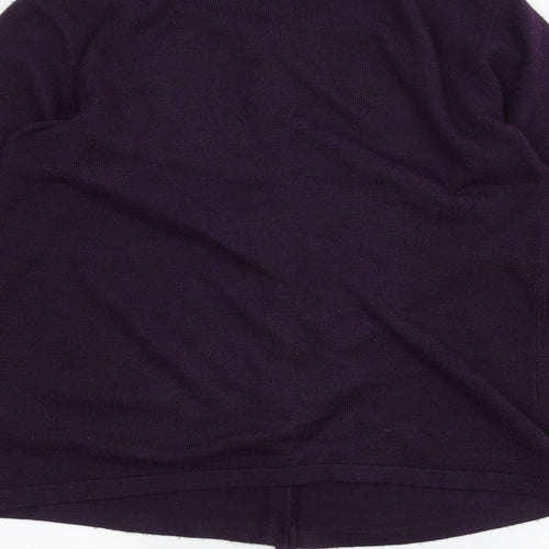 ISLE Womens Purple   Cardigan Jumper Size M