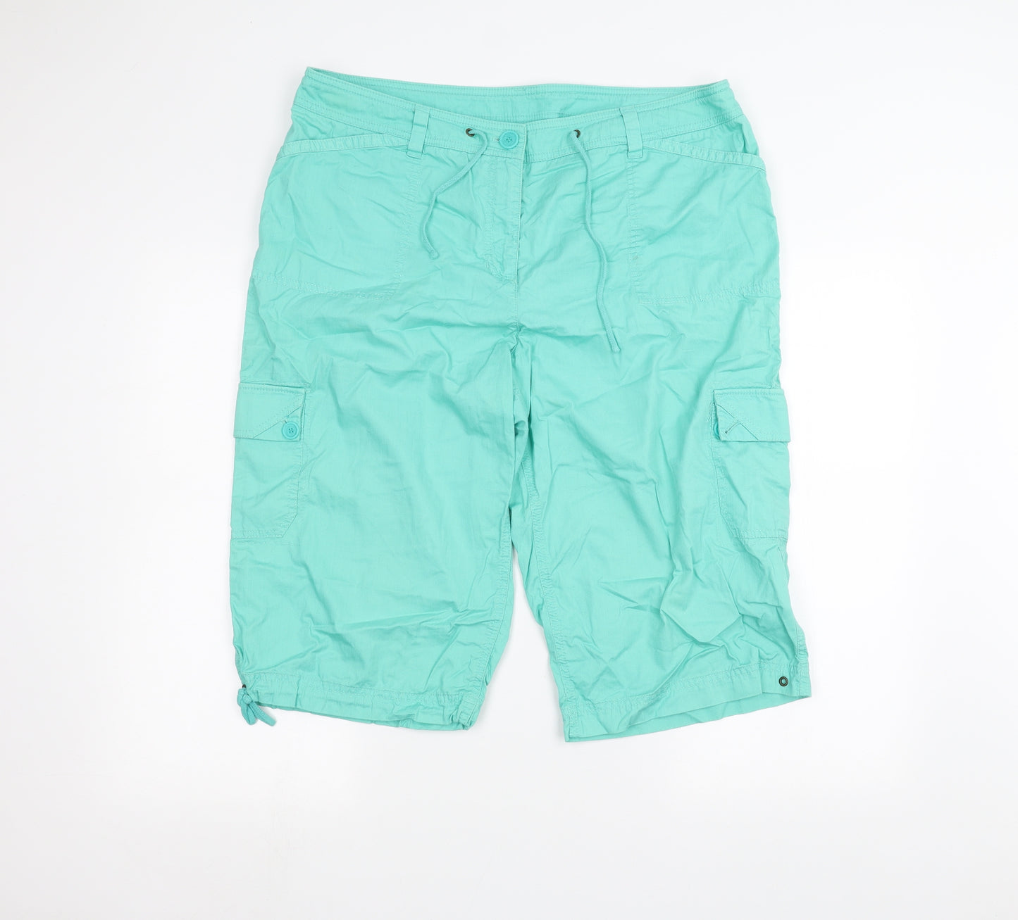 Jones New York Womens Blue   Chino Shorts Size 16