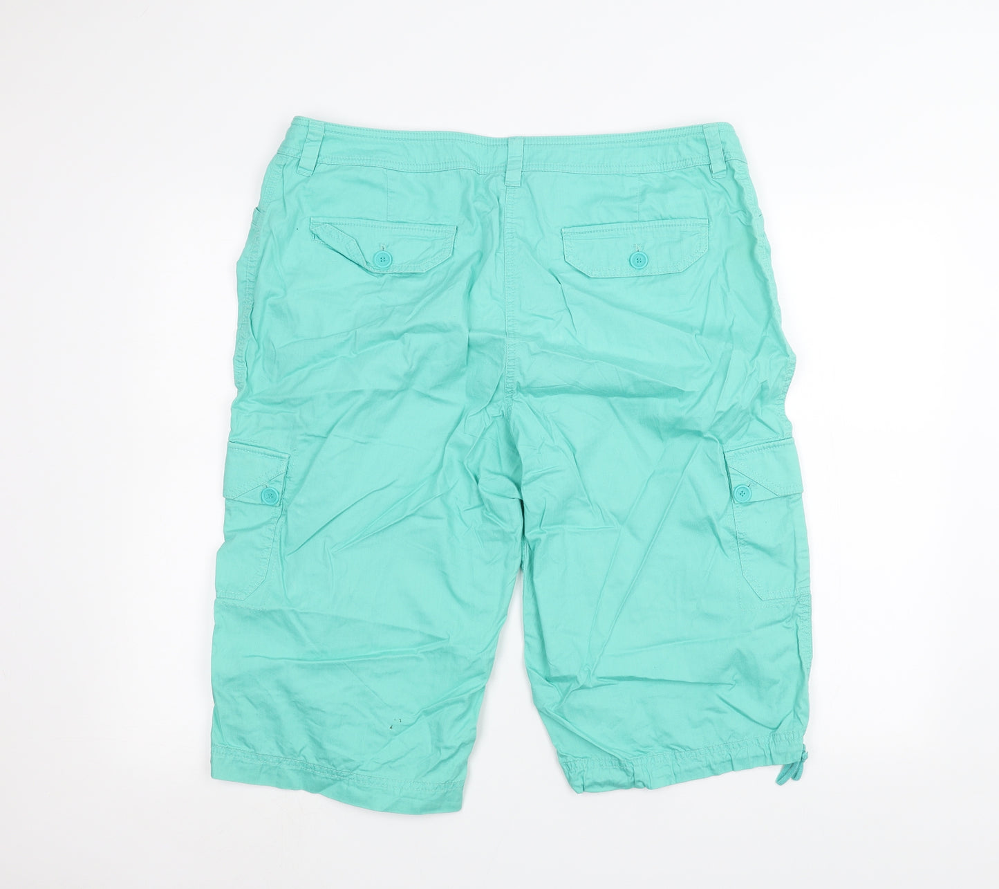 Jones New York Womens Blue   Chino Shorts Size 16