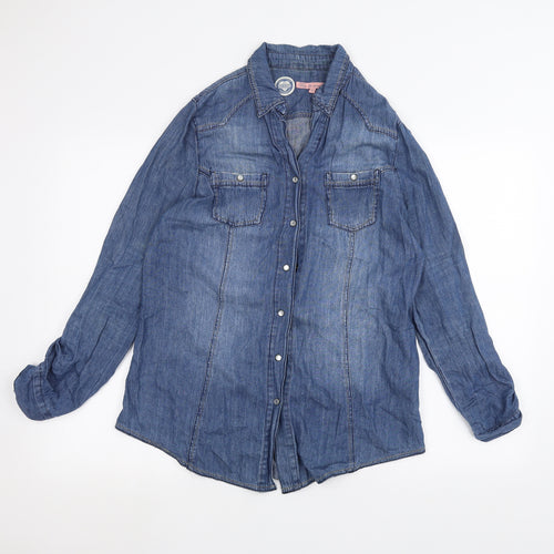 True 2 U Womens Blue  Denim Jacket  Size 10
