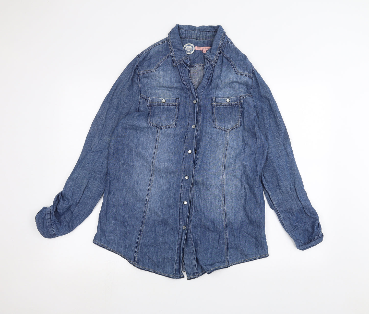 True 2 U Womens Blue  Denim Jacket  Size 10