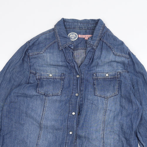 True 2 U Womens Blue  Denim Jacket  Size 10