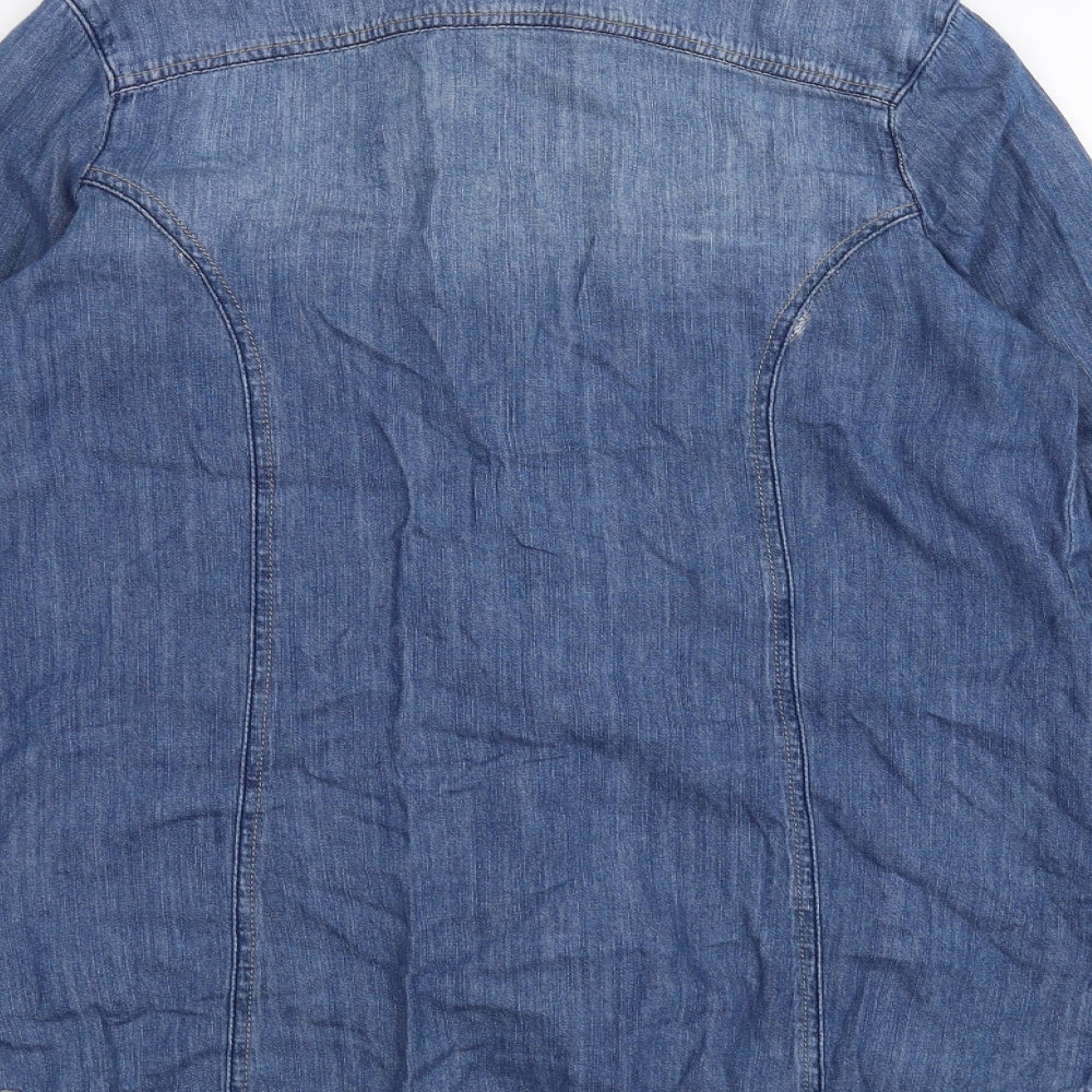 True 2 U Womens Blue  Denim Jacket  Size 10