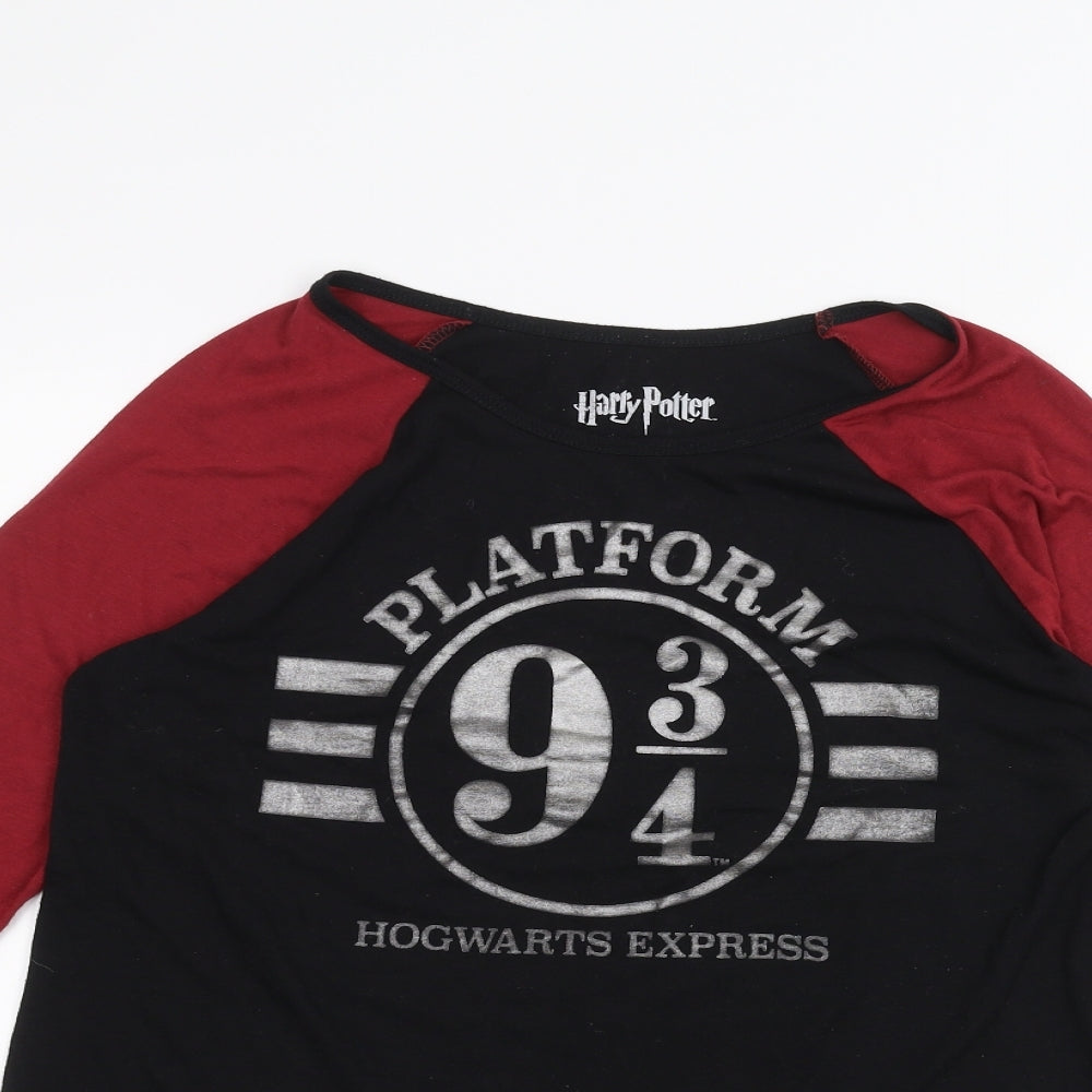 Harry Potter Boys Black   Basic T-Shirt Size 8 Years  - harry potter