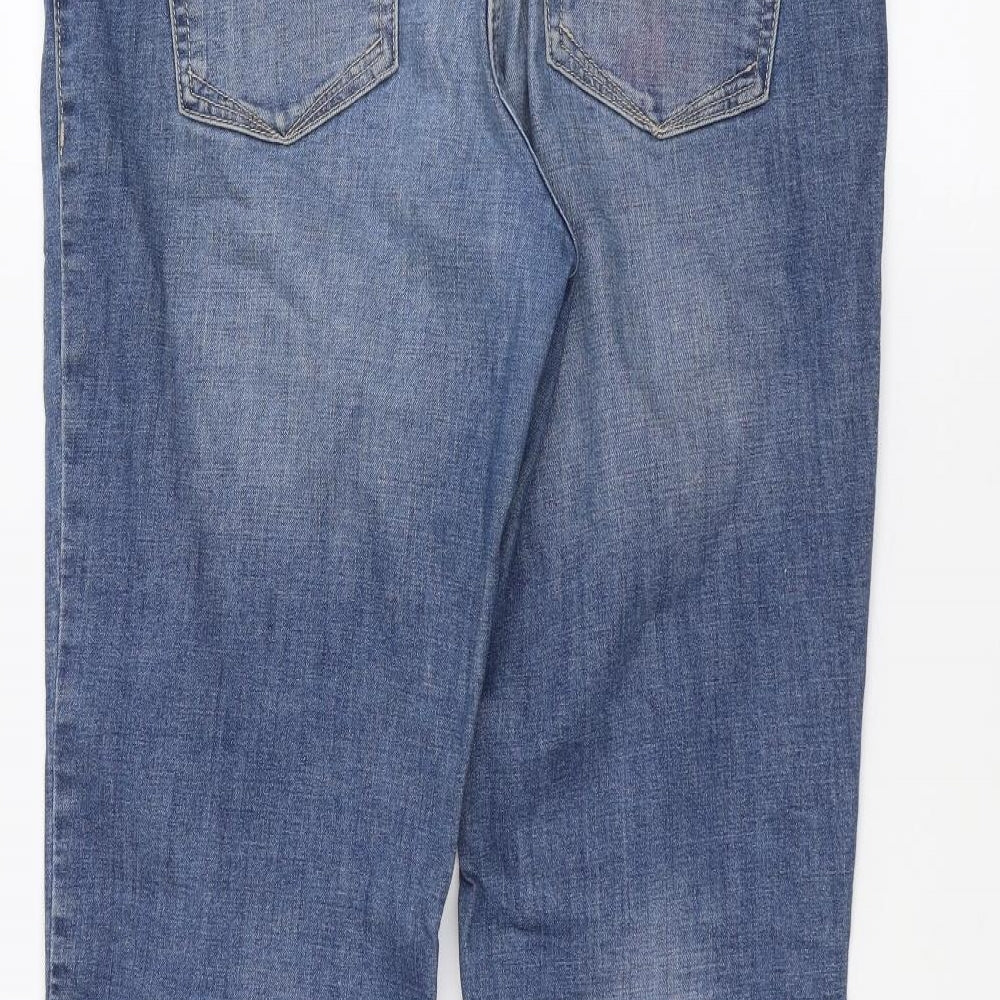 NEXT Womens Blue  Denim Straight Jeans Size 14 L27 in