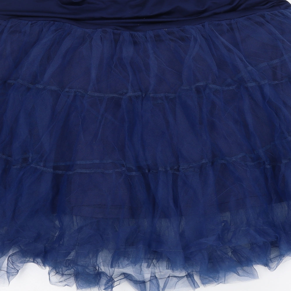 Lindy Bay Womens Blue   A-Line Skirt Size 16