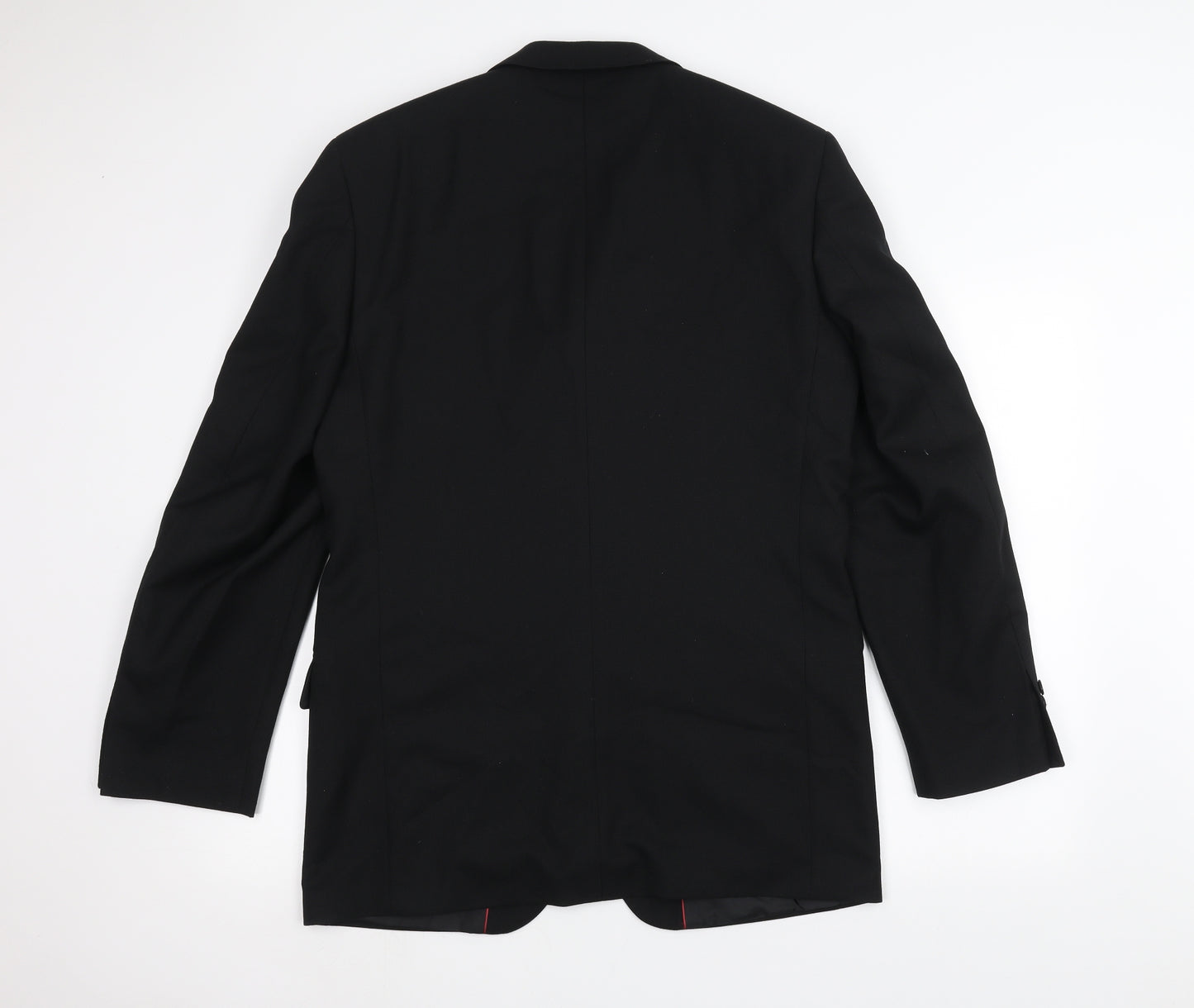 REMUS Mens Black   Jacket Suit Jacket Size 38