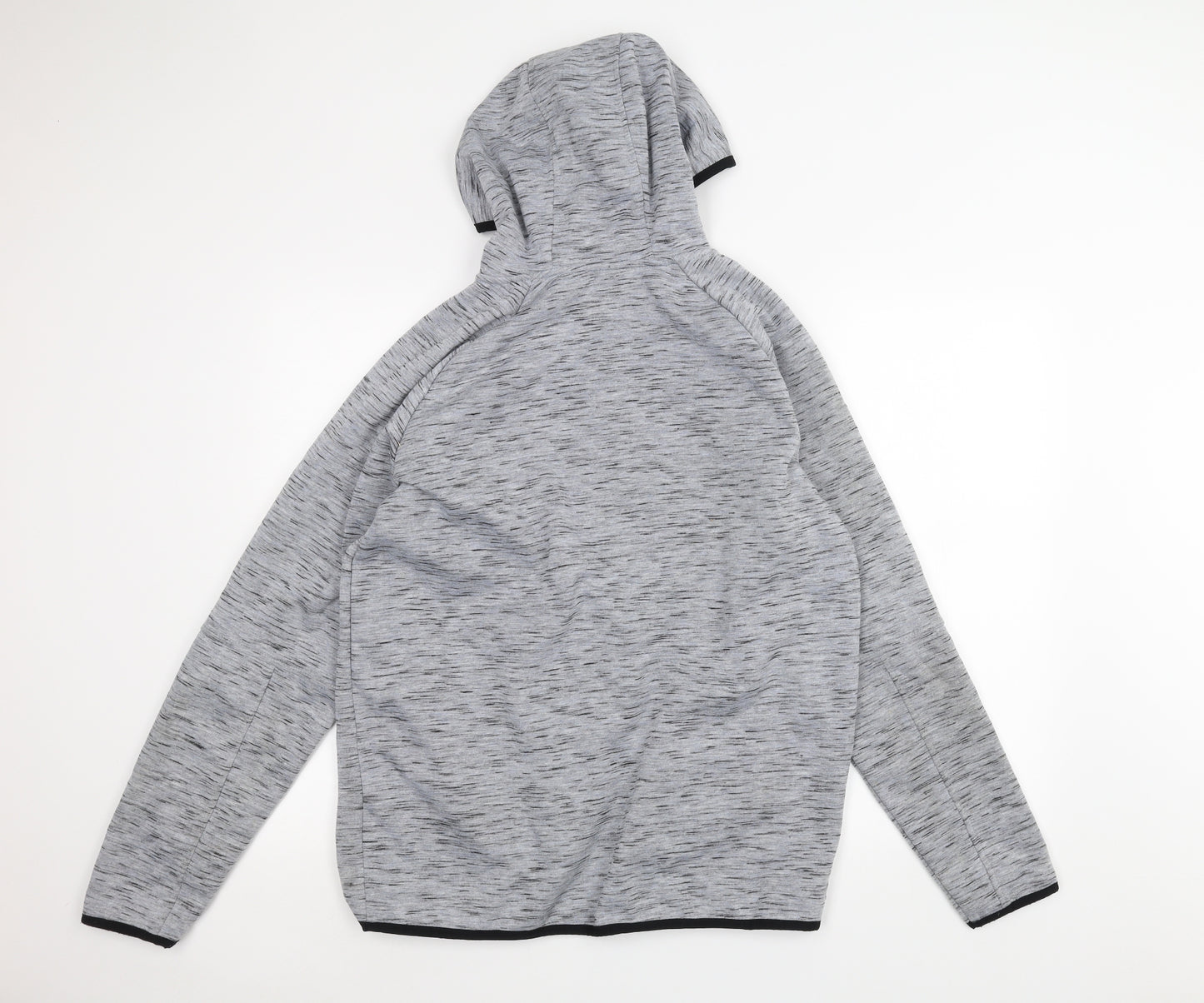 Workout Mens Grey   Full Zip Hoodie Size L