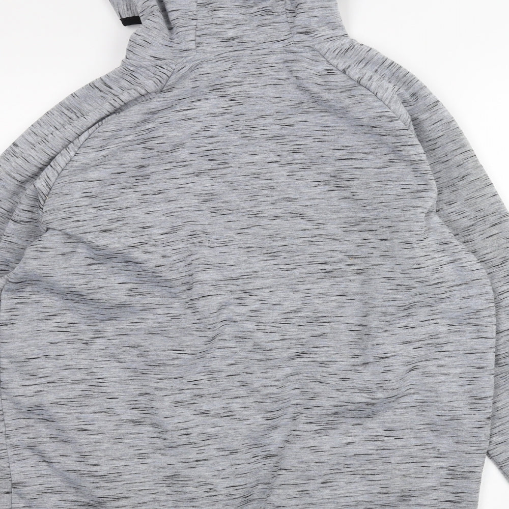 Workout Mens Grey   Full Zip Hoodie Size L
