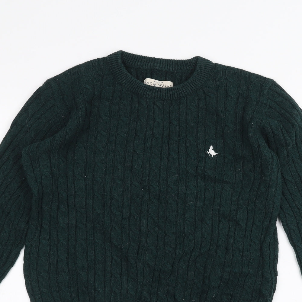 Jack Wills Womens Green   Pullover Jumper Size 8