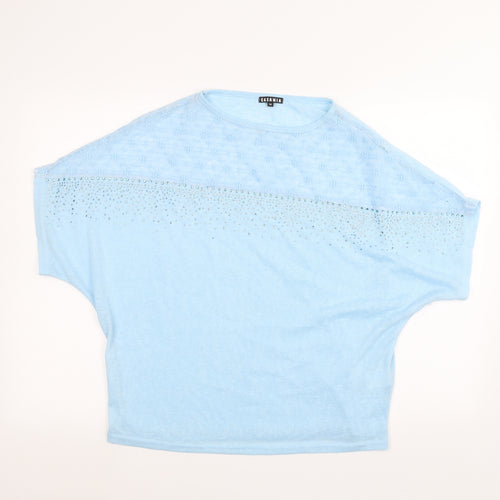 CASAMIA Womens Blue   Basic T-Shirt Size M