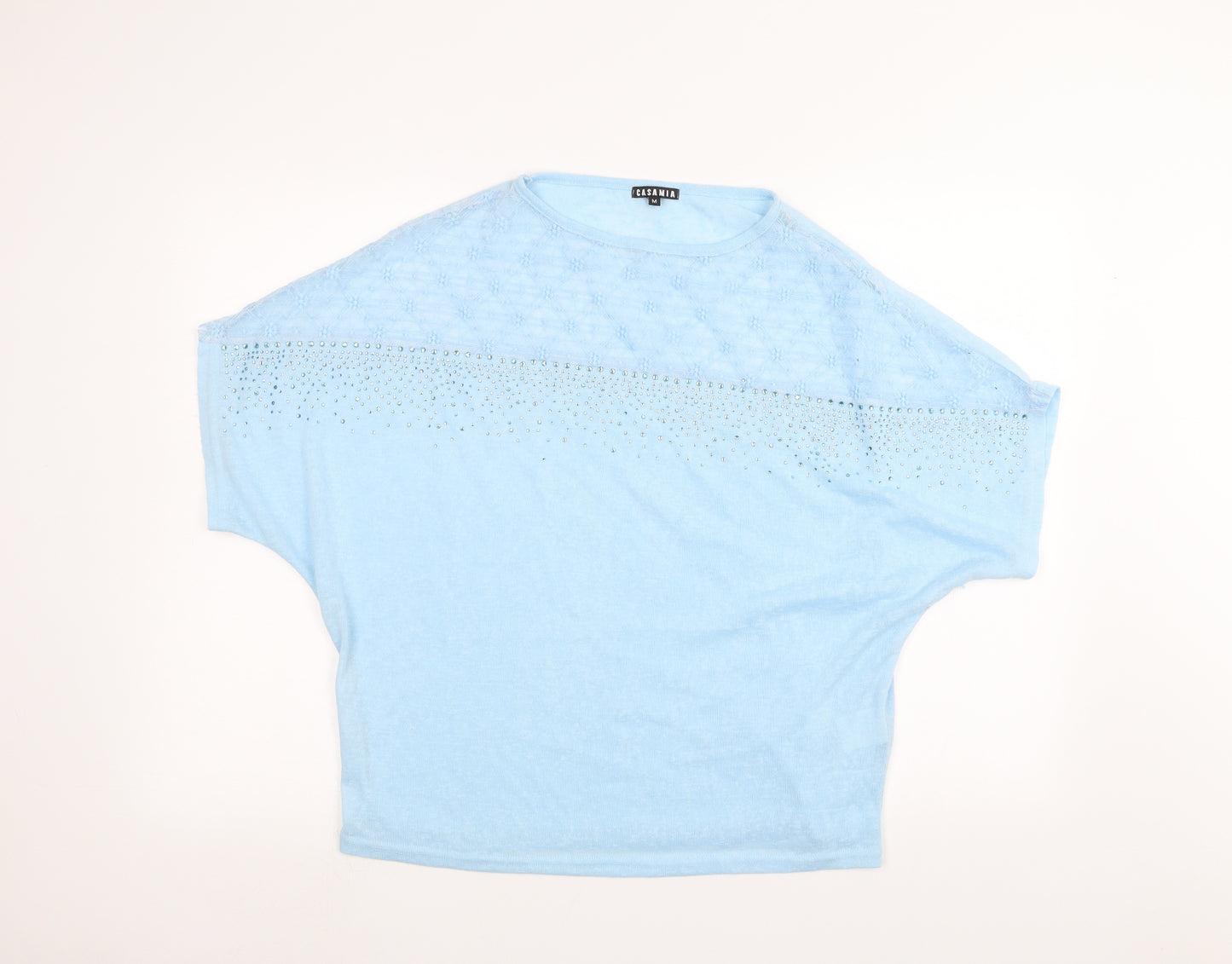 CASAMIA Womens Blue   Basic T-Shirt Size M