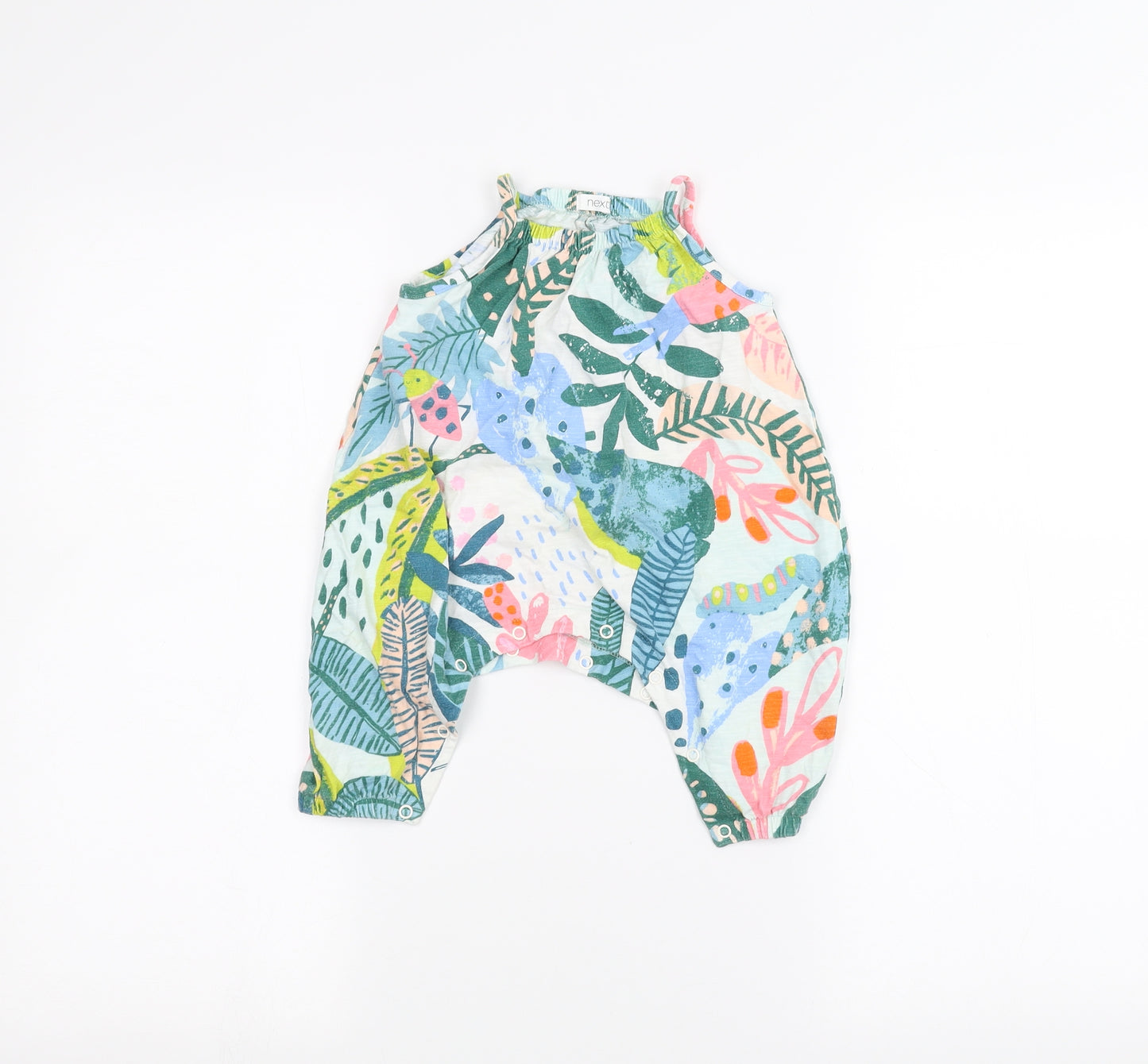 NEXT Baby White Floral  Babygrow One-Piece Size 3-6 Months