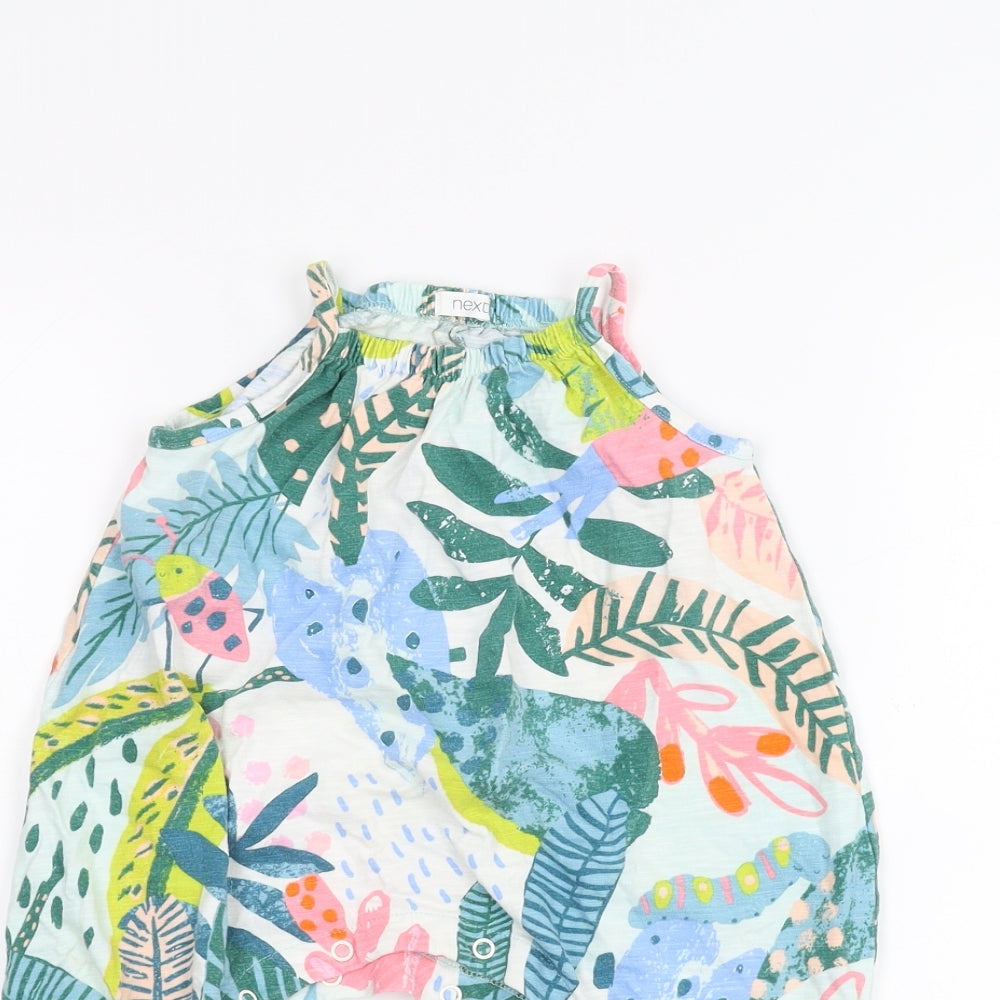 NEXT Baby White Floral  Babygrow One-Piece Size 3-6 Months