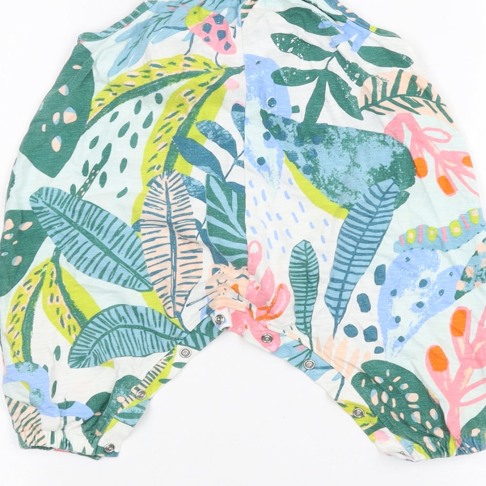 NEXT Baby White Floral  Babygrow One-Piece Size 3-6 Months