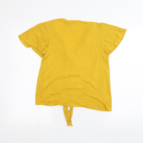 New Look Womens Yellow   Basic T-Shirt Size 10
