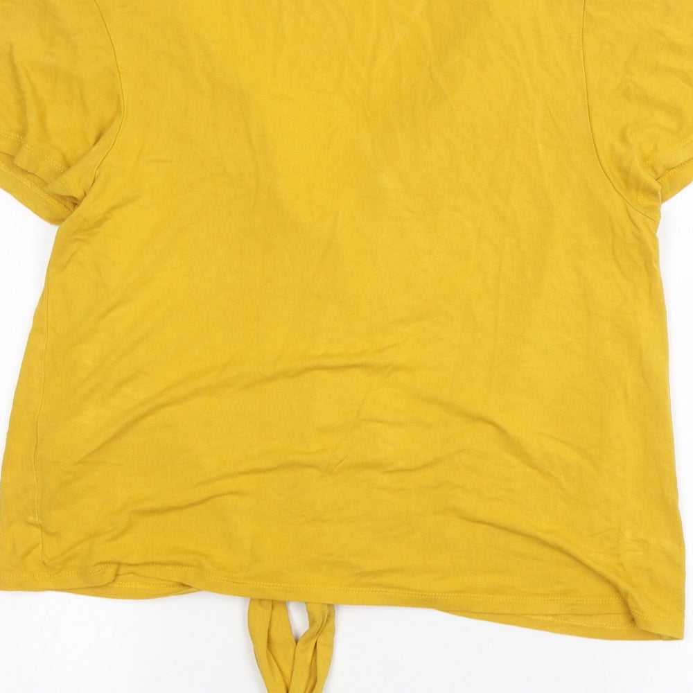 New Look Womens Yellow   Basic T-Shirt Size 10