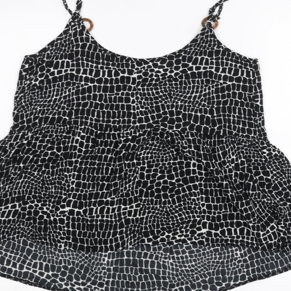 George Womens Black   Basic T-Shirt Size 10
