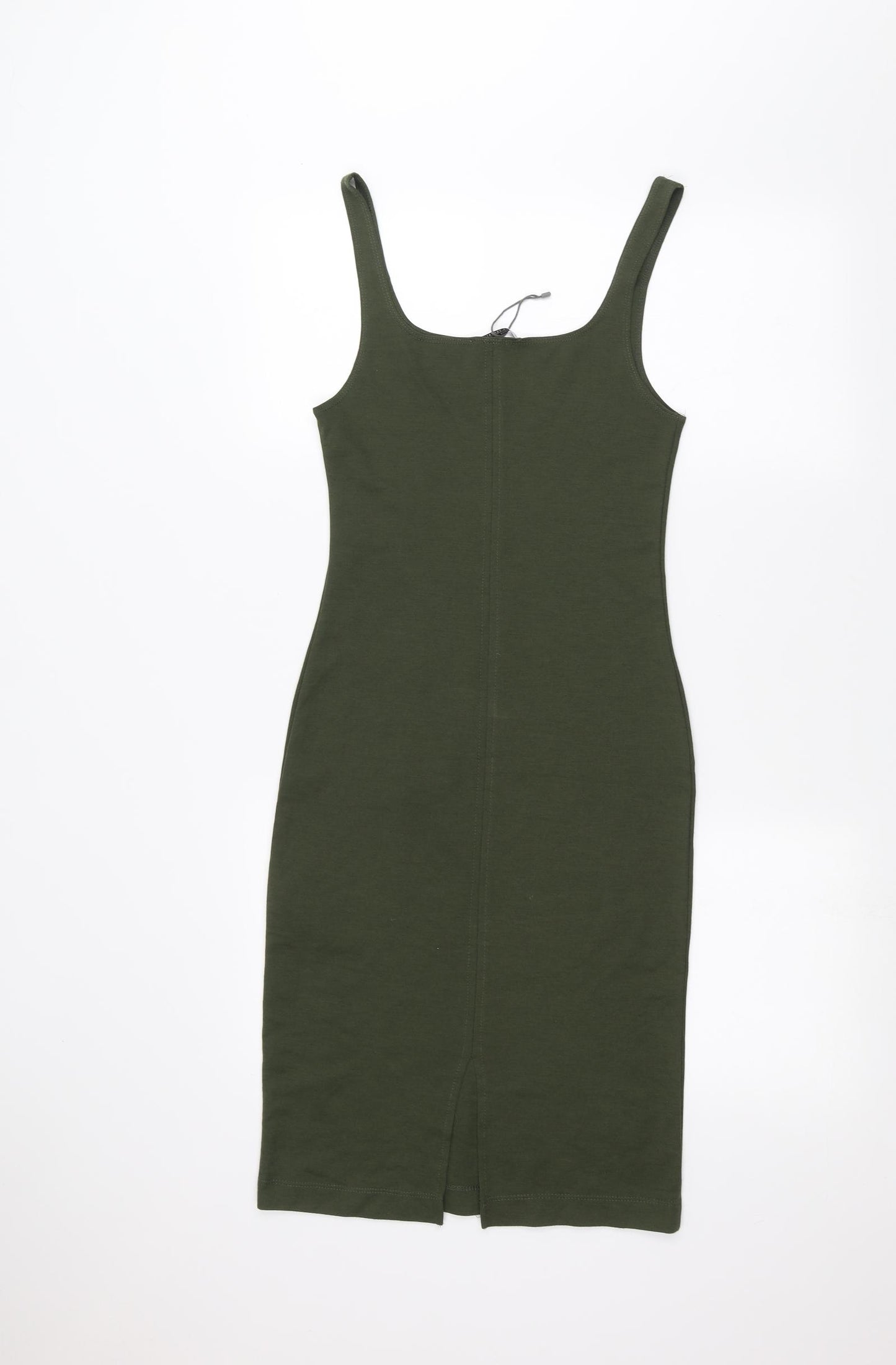 Zara Womens Green   Pencil Dress  Size M