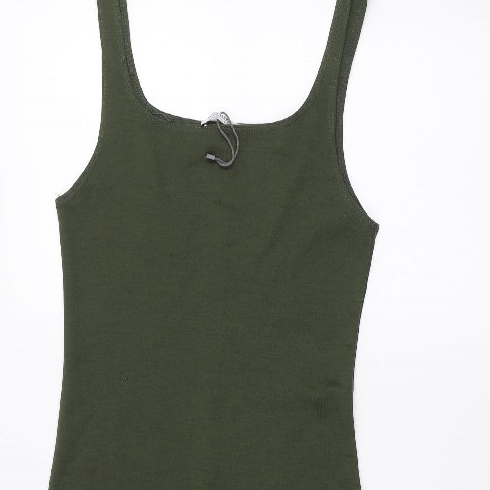 Zara Womens Green   Pencil Dress  Size M